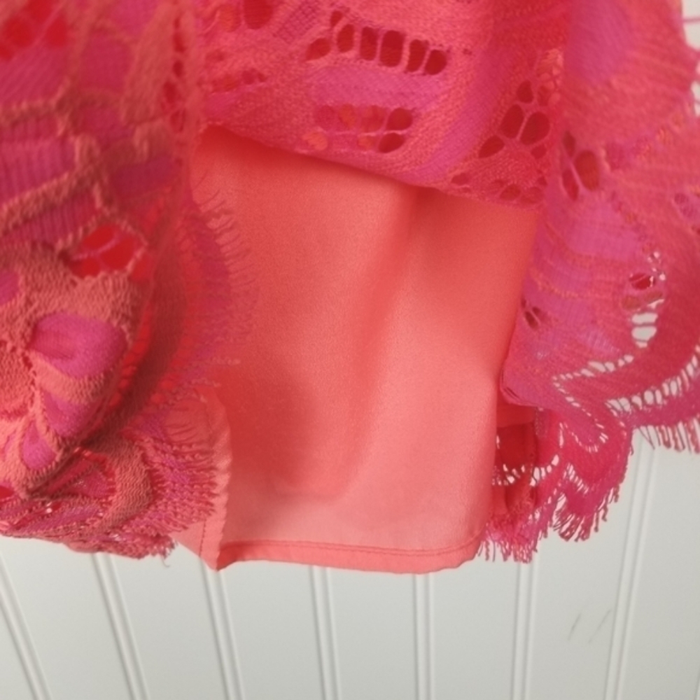 Lilly Pulitzer Mini Dress Sleeveless Rosaline Ginger About Face Two Tone Lace - Picture 6 of 13